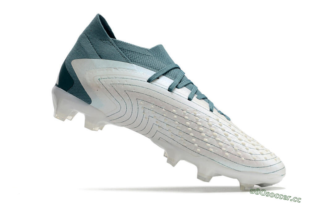 Unisex Adidas Predator Accuracy 23.1 FG Firm Ground Low-Tops Football Boots - White/Green 4