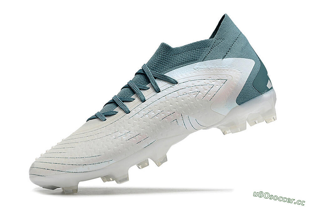 Unisex Adidas Predator Accuracy 23.1 FG Firm Ground Low-Tops Football Boots - White/Green 5