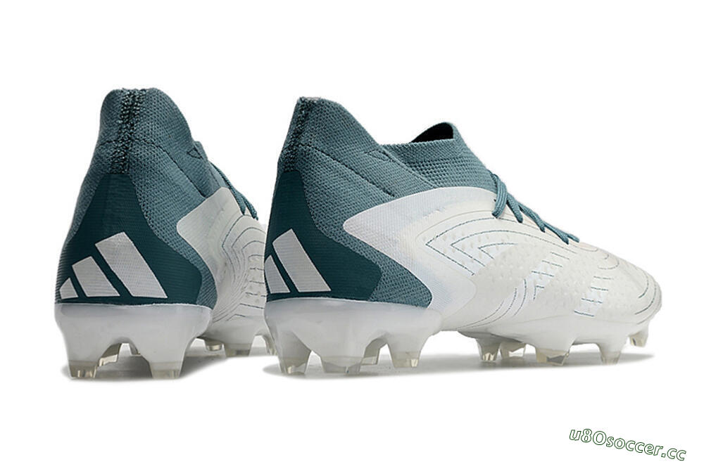 Unisex Adidas Predator Accuracy 23.1 FG Firm Ground Low-Tops Football Boots - White/Green 6