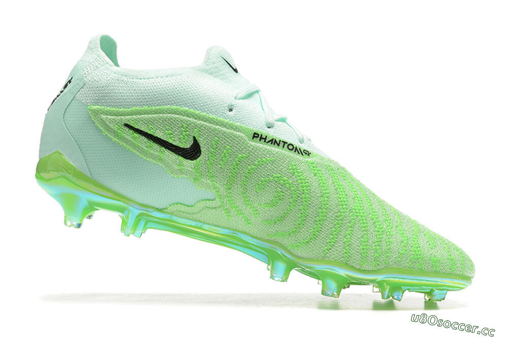 Men's Nike Phantom GX Elite FG Firm Ground Low-Tops Football Boots - Green/Black 6