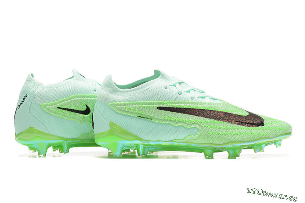 Men's Nike Phantom GX Elite FG Firm Ground Low-Tops Football Boots - Green/Black 8