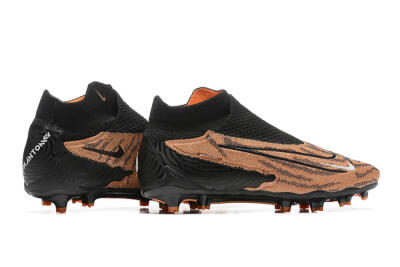 Men's Nike Phantom GX Elite DF AG Artificial Grass High-Tops Football Boots - Brown/Black