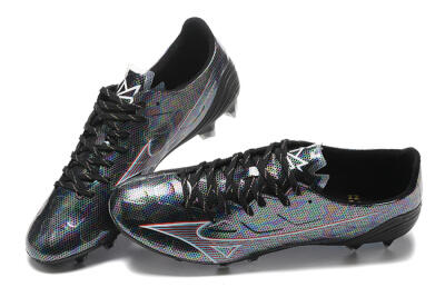 Men's Mizuno Alpha Made In Japan FG Firm Ground Low-Tops Football Boots - Black/Red