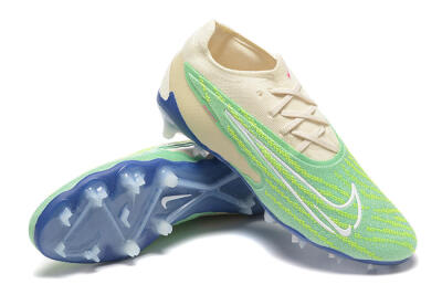 Men's Nike Phantom GX Elite FG Firm Ground Low-Tops Football Boots - Green/Beige