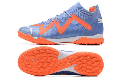 Men's Puma Future Ultimate TF Artificial Turf Low-Tops Football Shoes - Purple/Orange