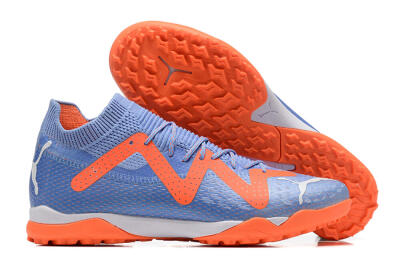 Men's Puma Future Ultimate TF Artificial Turf Low-Tops Football Shoes - Purple/Orange