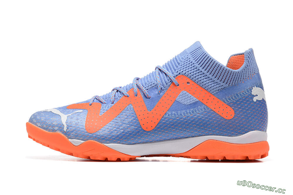 Men's Puma Future Ultimate TF Artificial Turf Low-Tops Football Shoes - Purple/Orange 0