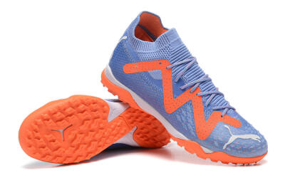 Men's Puma Future Ultimate TF Artificial Turf Low-Tops Football Shoes - Purple/Orange