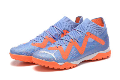 Men's Puma Future Ultimate TF Artificial Turf Low-Tops Football Shoes - Purple/Orange