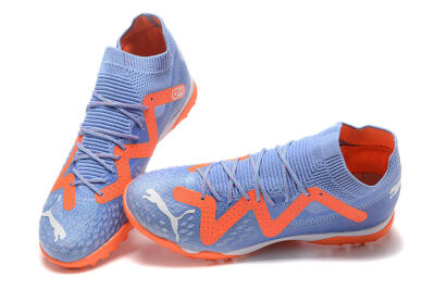 Men's Puma Future Ultimate TF Artificial Turf Low-Tops Football Shoes - Purple/Orange