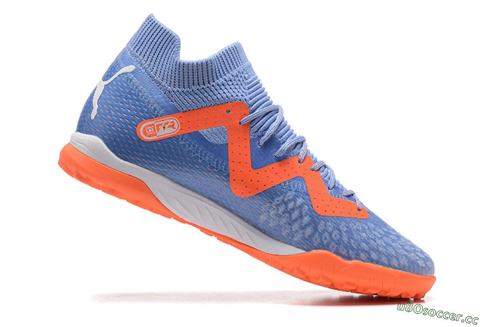 Men's Puma Future Ultimate TF Artificial Turf Low-Tops Football Shoes - Purple/Orange 7