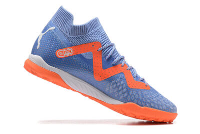Men's Puma Future Ultimate TF Artificial Turf Low-Tops Football Shoes - Purple/Orange