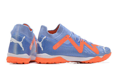 Men's Puma Future Ultimate TF Artificial Turf Low-Tops Football Shoes - Purple/Orange