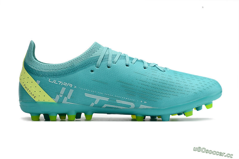 Men's Puma Ultra Ultimate MG Multi Ground Low-Tops Football Boots - Blue/Yellow/Silver 7