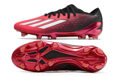 Men's Adidas X Speedportal.1 2022 World Cup FG Firm Ground Low-Tops Football Boots - Red/Black