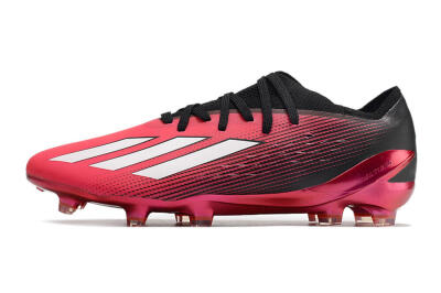 Men's Adidas X Speedportal.1 2022 World Cup FG Firm Ground Low-Tops Football Boots - Red/Black