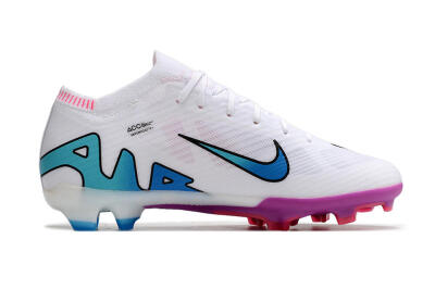 Unisex Nike Air Zoom Mercurial Vapor 15 Elite FG Firm Ground Low-Tops Football Boots - White/Pink/Purple