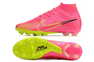 Unisex Nike Zoom Superfly 9 Elite SE AG Artificial Grass High-Tops Football Boots - Pink/Green