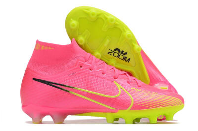 Unisex Nike Zoom Superfly 9 Elite SE AG Artificial Grass High-Tops Football Boots - Pink/Green