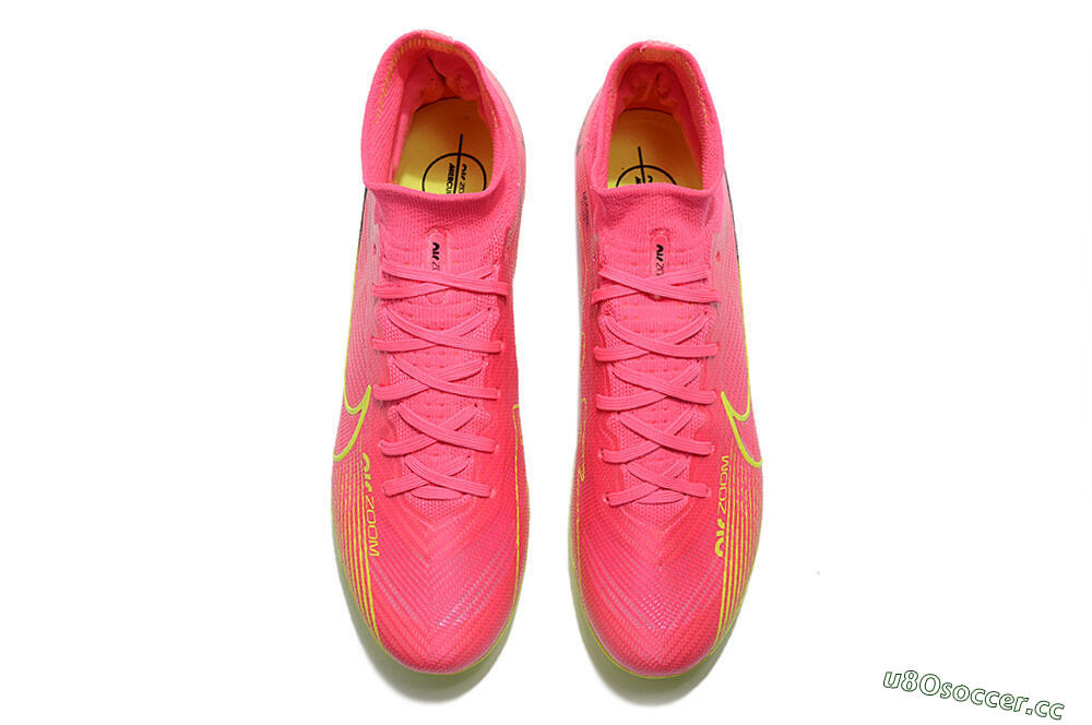 Unisex Nike Zoom Superfly 9 Elite SE AG Artificial Grass High-Tops Football Boots - Pink/Green 4