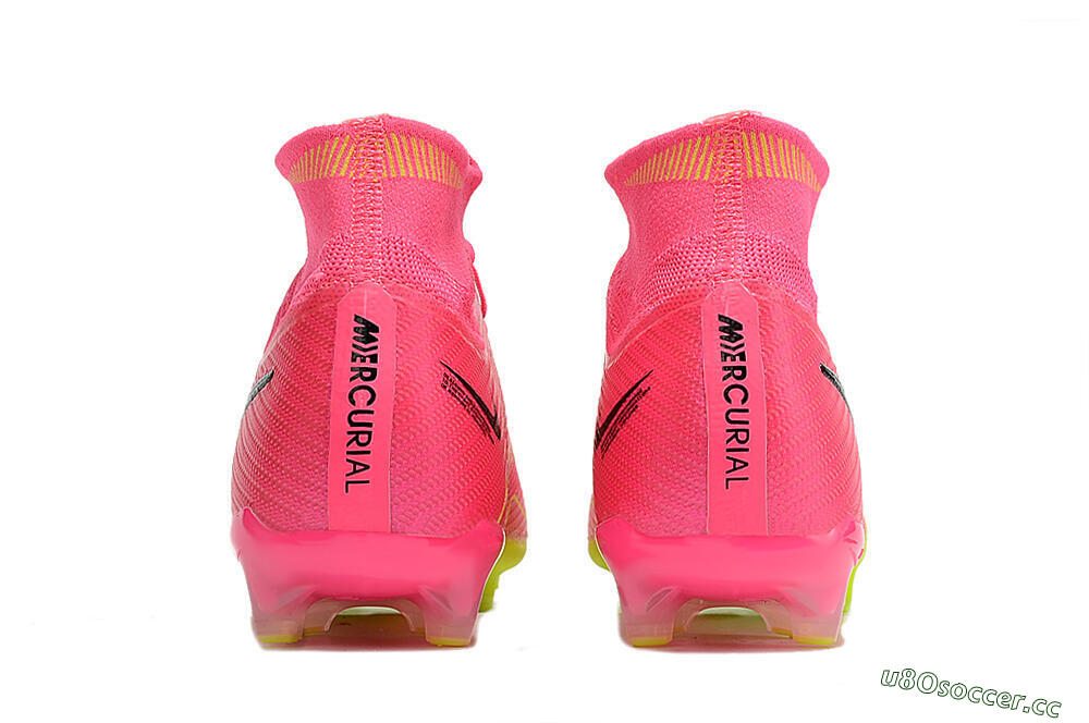 Unisex Nike Zoom Superfly 9 Elite SE AG Artificial Grass High-Tops Football Boots - Pink/Green 5
