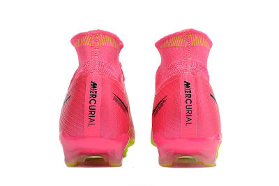 Unisex Nike Zoom Superfly 9 Elite SE AG Artificial Grass High-Tops Football Boots - Pink/Green