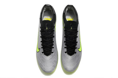 Unisex Nike Air Zoom Vapor 15 Elite SE AG Artificial Grass Low-Tops Football Boots - Silver/Green/Black