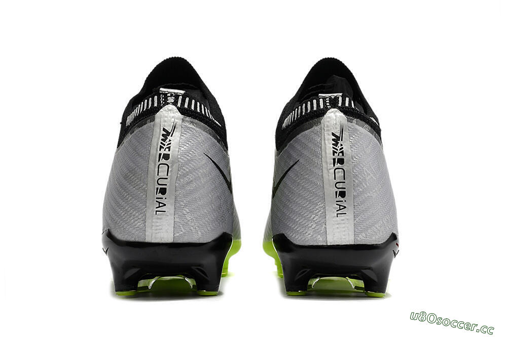 Unisex Nike Air Zoom Vapor 15 Elite SE AG Artificial Grass Low-Tops Football Boots - Silver/Green/Black 6