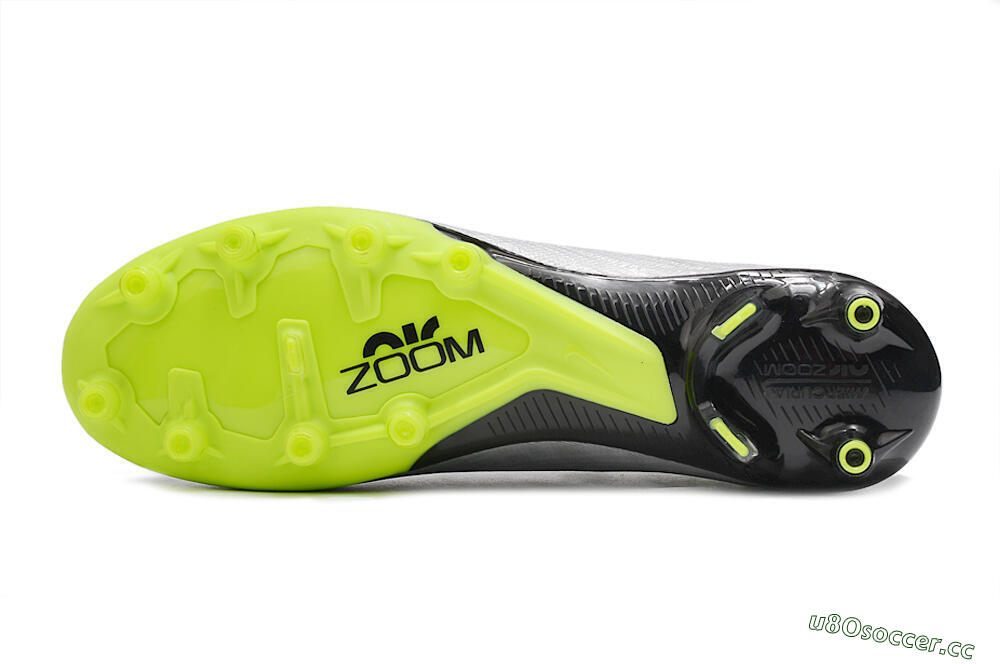 Unisex Nike Air Zoom Vapor 15 Elite SE AG Artificial Grass Low-Tops Football Boots - Silver/Green/Black 7