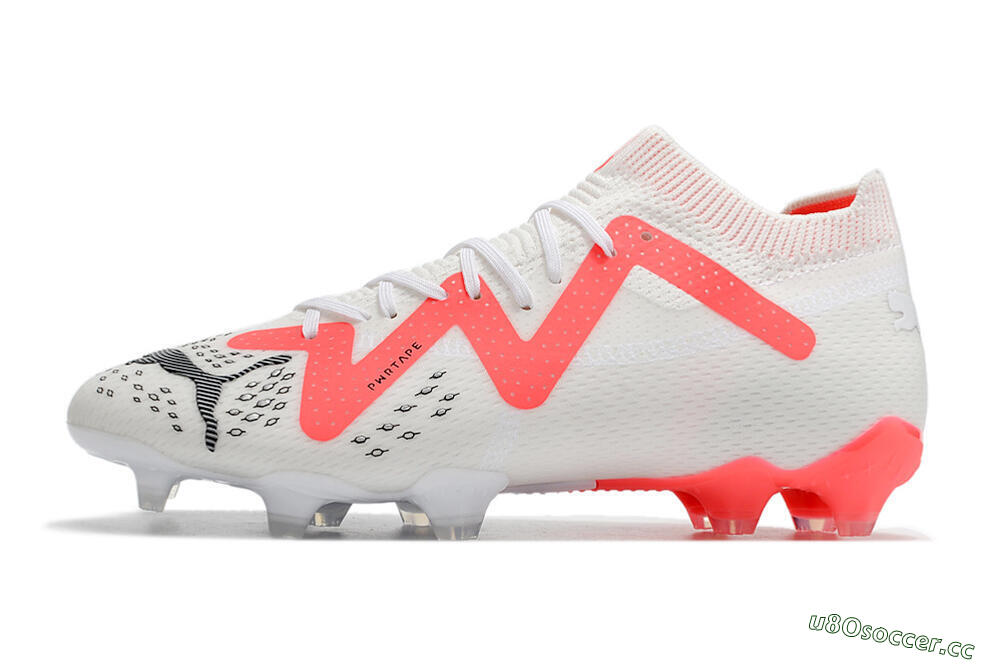 Men's Puma Future Ultimate FG Firm Ground Low-Tops Football Boots - White/Red/Black 0