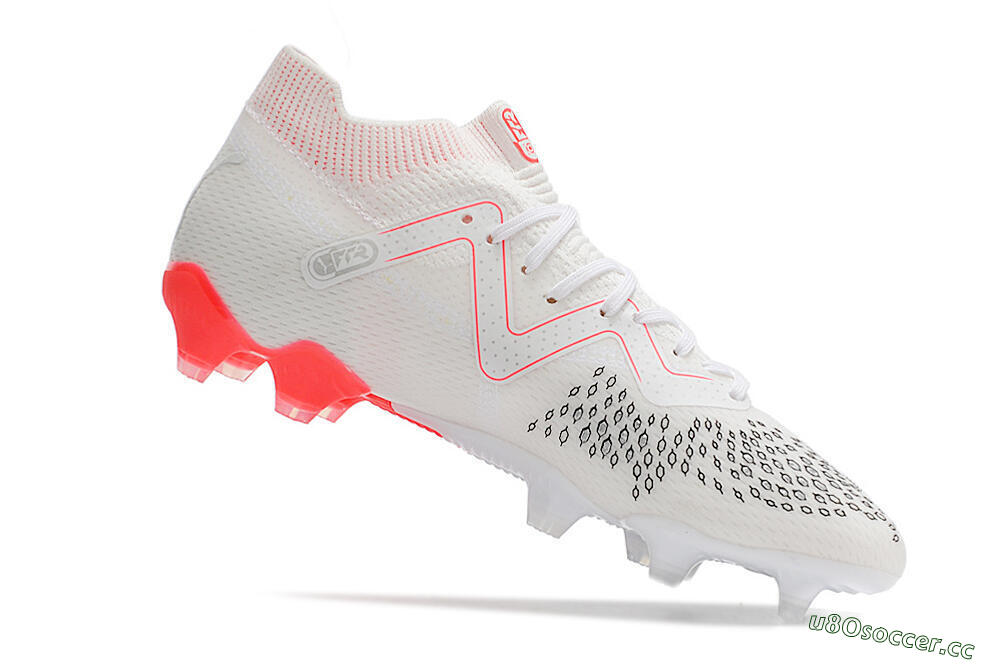 Men's Puma Future Ultimate FG Firm Ground Low-Tops Football Boots - White/Red/Black 4