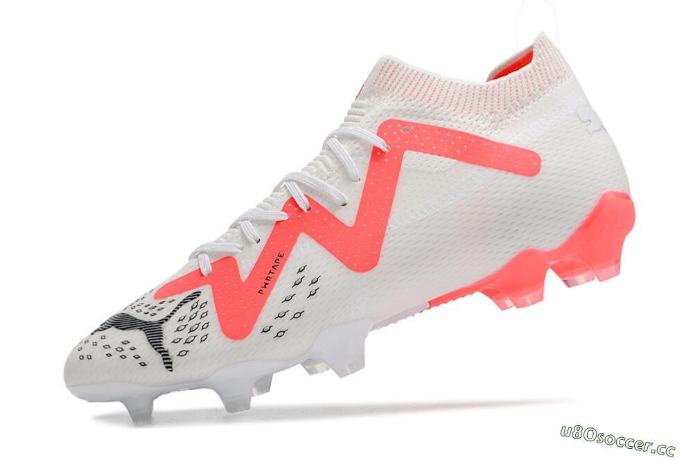 Men's Puma Future Ultimate FG Firm Ground Low-Tops Football Boots - White/Red/Black 5