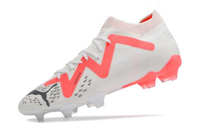 Men's Puma Future Ultimate FG Firm Ground Low-Tops Football Boots - White/Red/Black