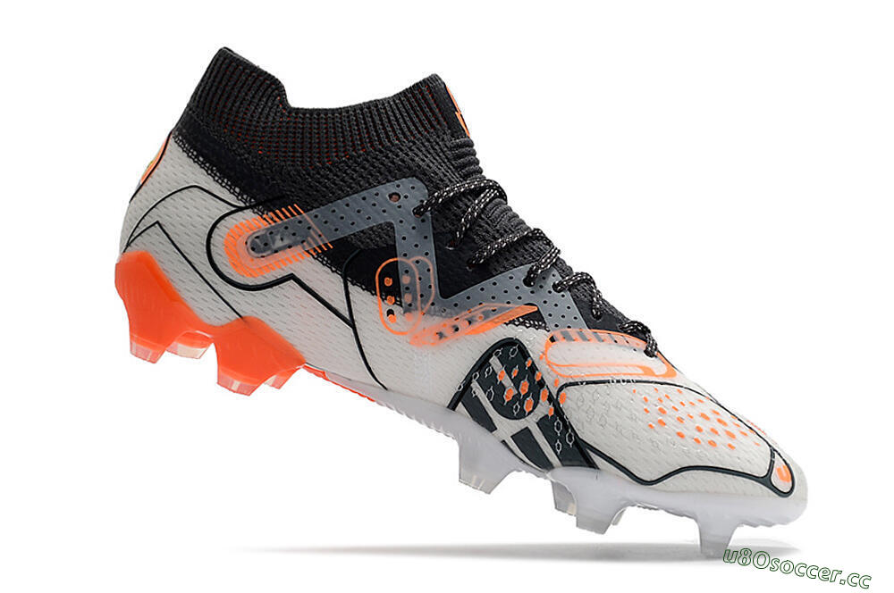 Men's Puma Future Ultimate FG Firm Ground Low-Tops Football Boots - White/Silver/Black 4