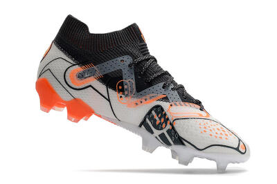 Men's Puma Future Ultimate FG Firm Ground Low-Tops Football Boots - White/Silver/Black