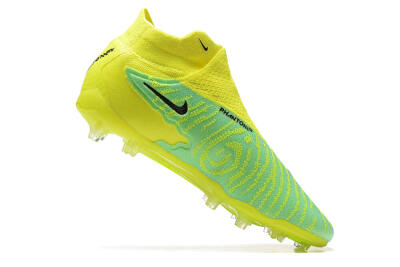 Men's Nike Phantom GX Elite DF Link FG Firm Ground High-Tops Football Boots - Yellow/Green/Black