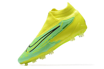 Men's Nike Phantom GX Elite DF Link FG Firm Ground High-Tops Football Boots - Yellow/Green/Black