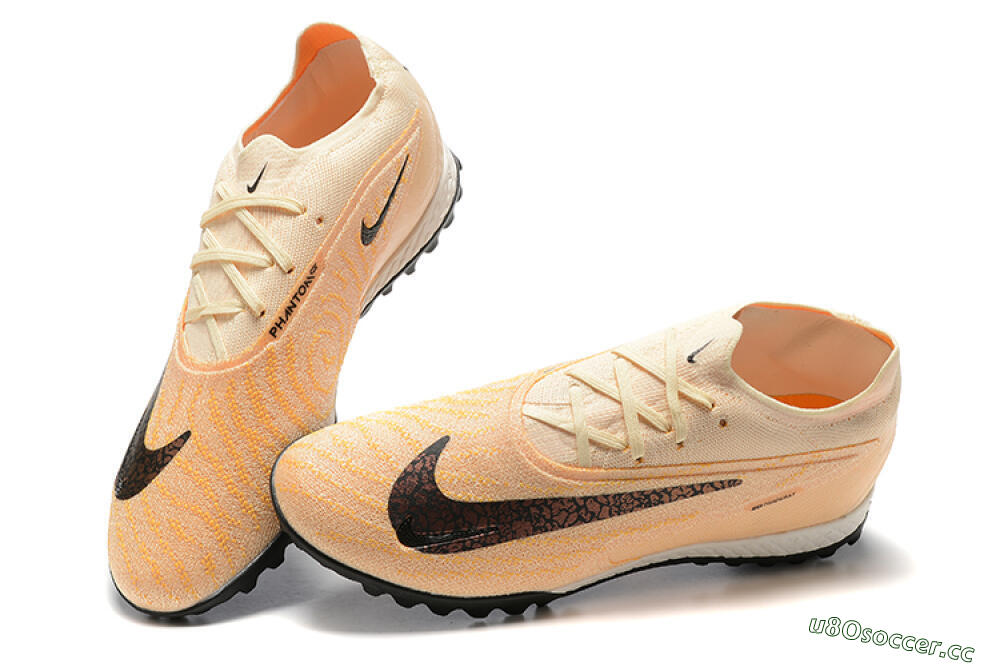 Men's Nike Phantom GX Elite TF Artificial Turf Low-Tops Football Shoes - Pink/Black 4