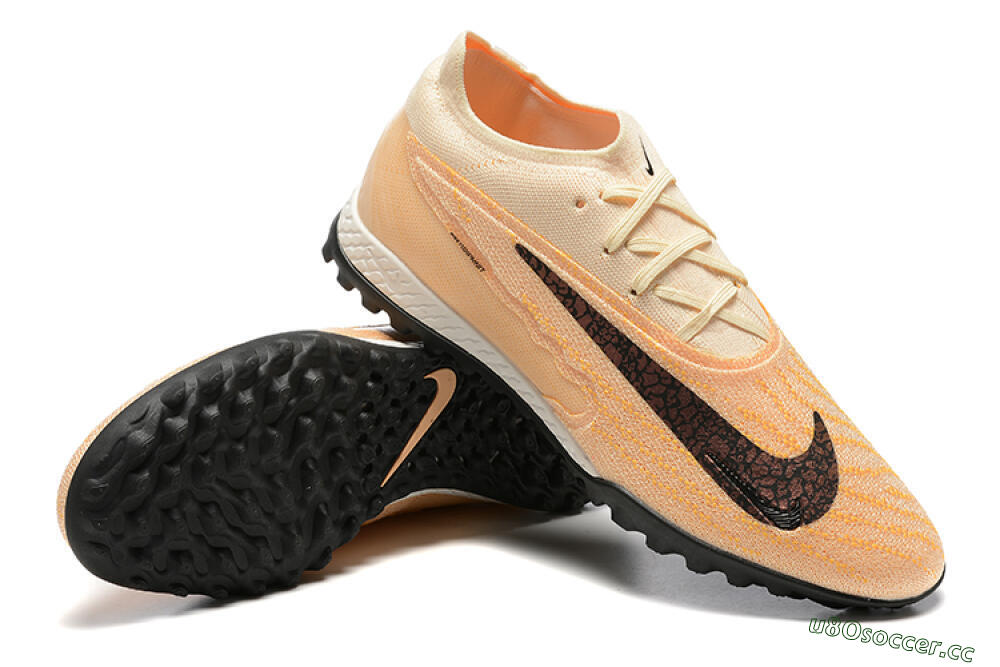 Men's Nike Phantom GX Elite TF Artificial Turf Low-Tops Football Shoes - Pink/Black 8