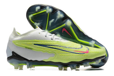 Men's Nike Phantom GX Elite FG Firm Ground Low-Tops Football Boots - Green/White/Blue