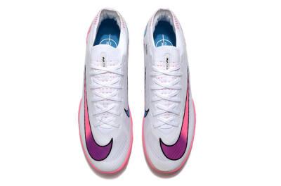 Unisex Nike Mercurial Vapor 15 Elite TF Artificial Turf Low-Tops Football Shoes - White/Pink