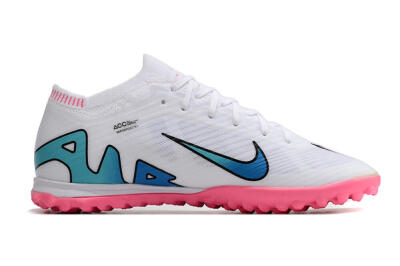 Unisex Nike Mercurial Vapor 15 Elite TF Artificial Turf Low-Tops Football Shoes - White/Pink
