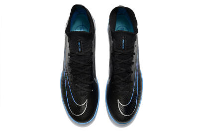 Unisex Nike Mercurial Superfly 9 Elite TF Artificial Turf High-Tops Football Shoes - Black/Blue