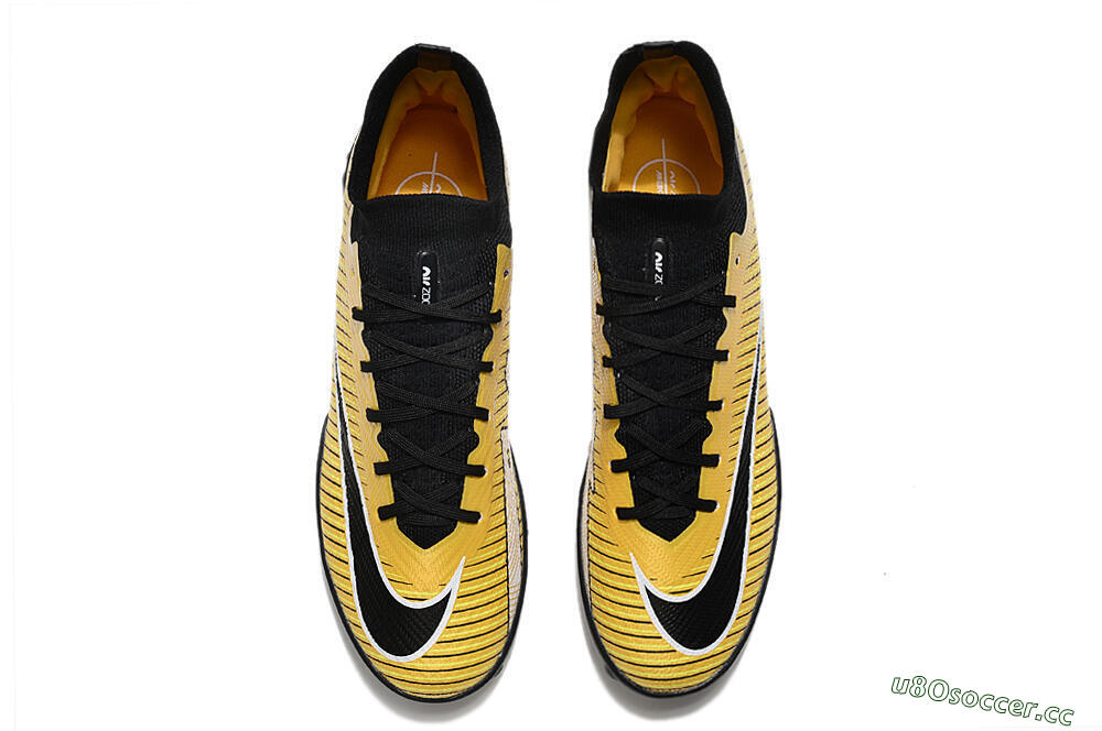 Unisex Nike Mercurial Superfly 9 Elite TF Artificial Turf High-Tops Football Shoes - Gold/Black/Silver 4
