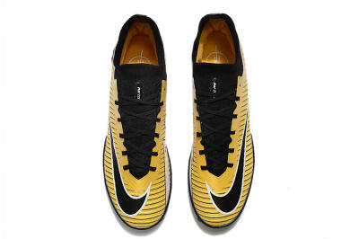 Unisex Nike Mercurial Superfly 9 Elite TF Artificial Turf High-Tops Football Shoes - Gold/Black/Silver