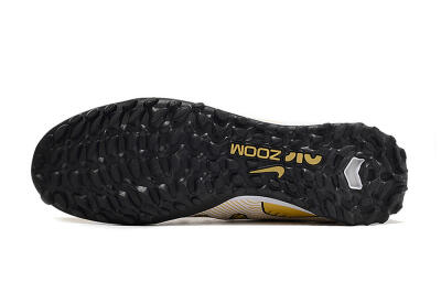 Unisex Nike Mercurial Superfly 9 Elite TF Artificial Turf High-Tops Football Shoes - Gold/Black/Silver
