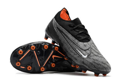 Men's Nike Phantom GX Elite AG Artificial Grass Low-Tops Football Boots - Black/Grey