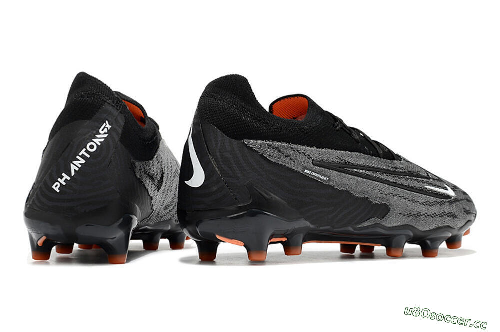 Men's Nike Phantom GX Elite AG Artificial Grass Low-Tops Football Boots - Black/Grey 6