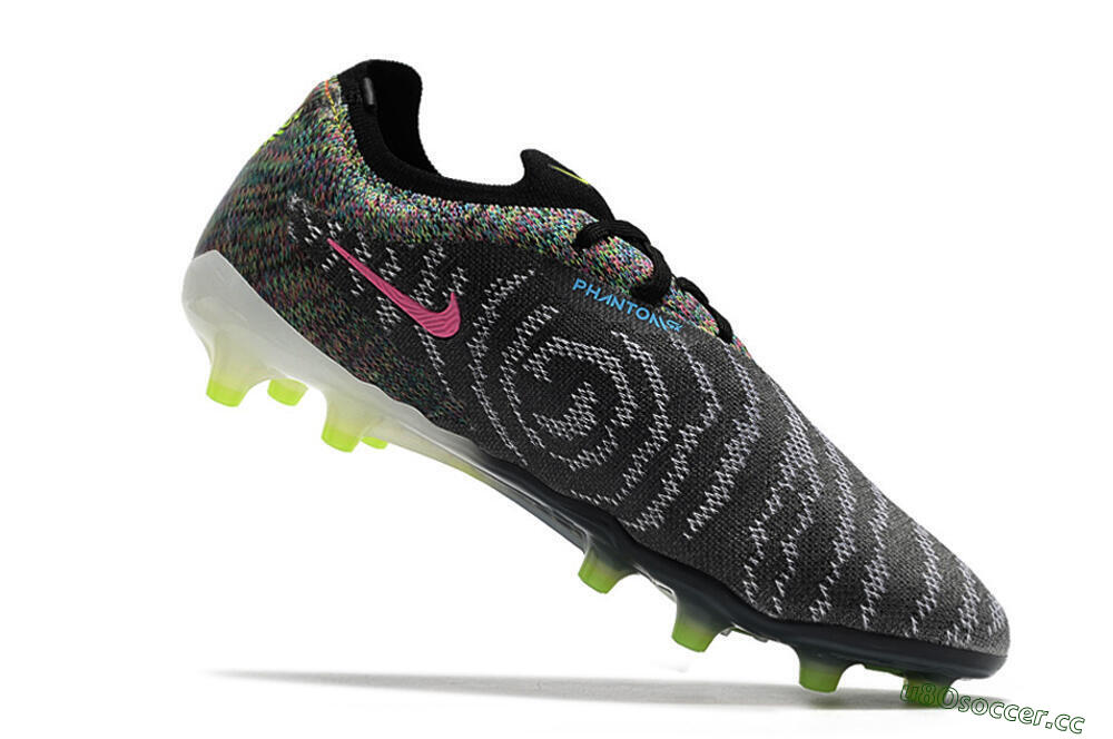 Men's Nike Phantom GX Elite AG Artificial Grass Low-Tops Football Boots - Grey/Green 4