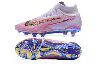 Men's Nike Phantom GX Elite DF FG Firm Ground High-Tops Football Boots - Pink/Purple